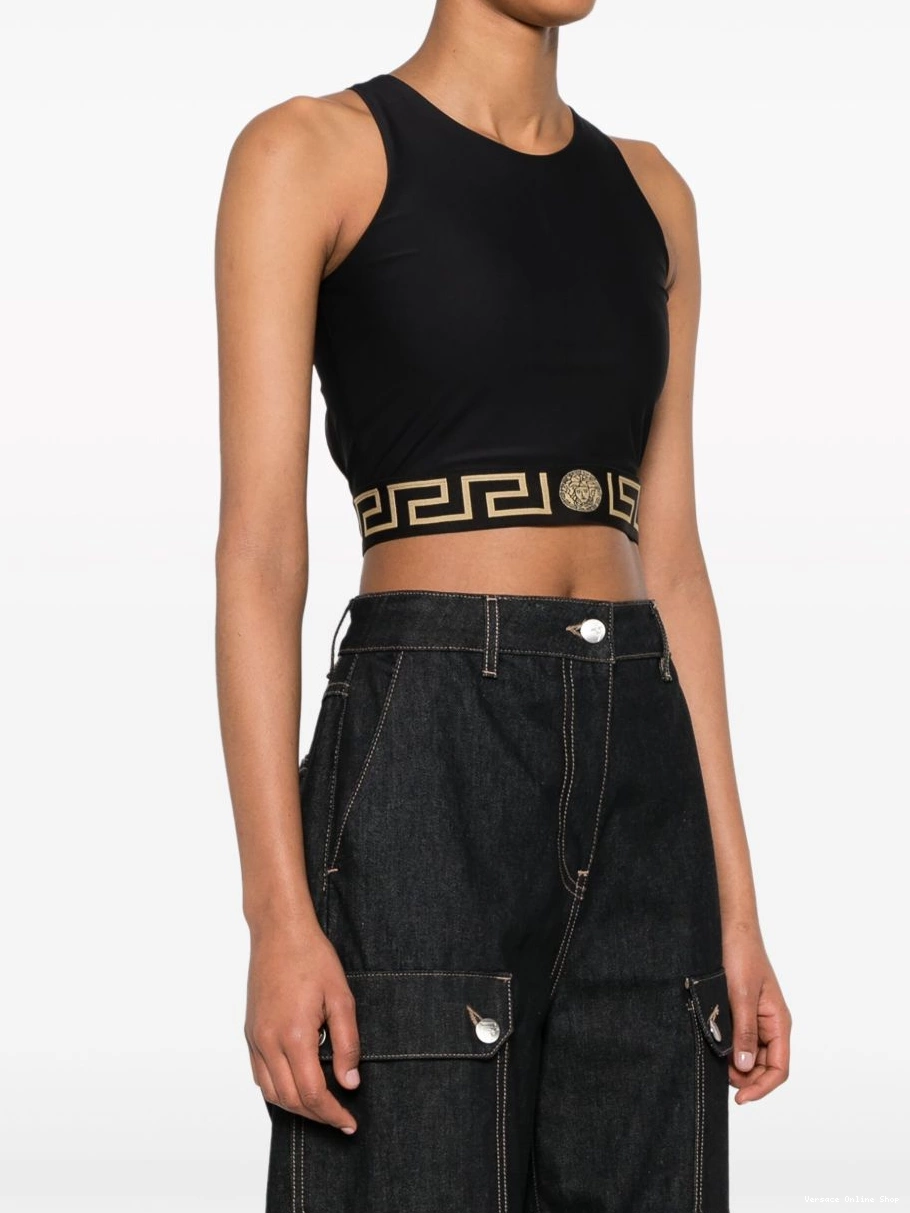 Cheap crop top Versace Greca Women 0824